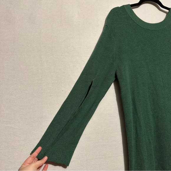RTR Great Jones Green Knit Dress - size large - Picture 6 of 10